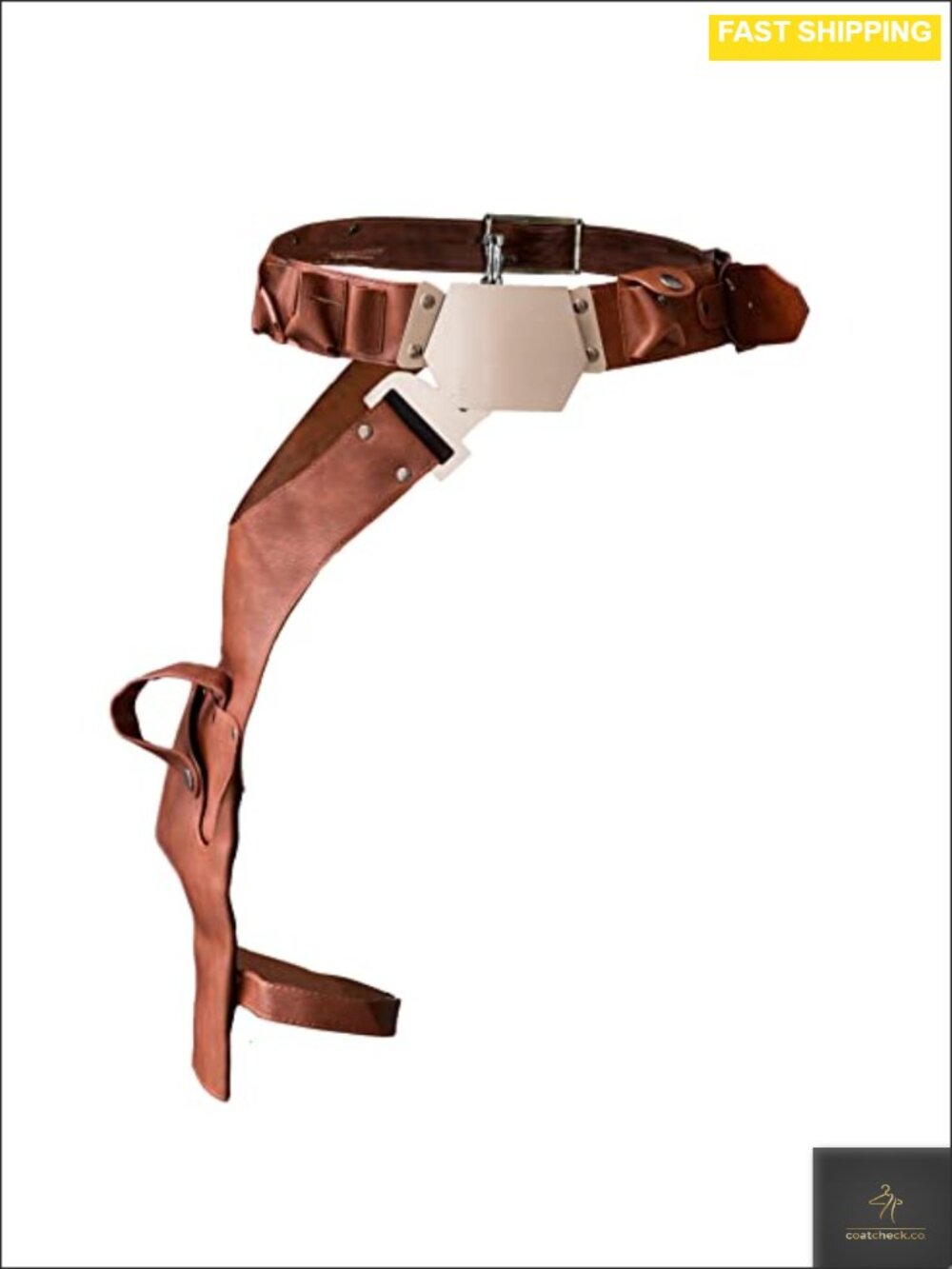 PU Leather Cosplay Belt Hand Sewn Adjustable Costume Accessory